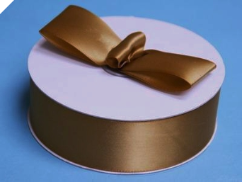3.81 cm Satin Ribbon-Chocolate
