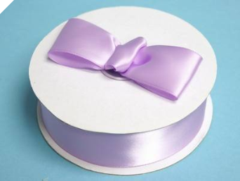 3.81 cm Satin Ribbon-Lavender