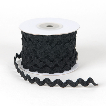 10mm Ric Rac - Black (out of stock)