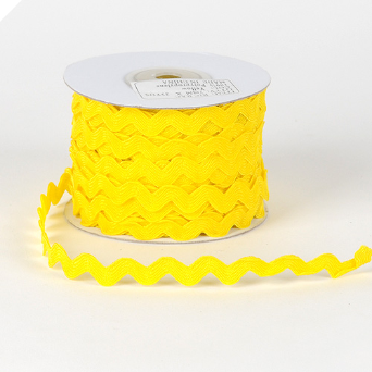 10mm Ric Rac - Yellow 10mm Ric Rac - Yellow