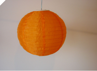 25.40cm Solar Powered Lantern-Orange