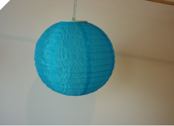 25.40cm Solar Powered Lantern-Blue/Turquoise