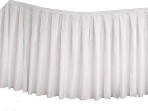 Linen Table Skirt - White (3 sizes)