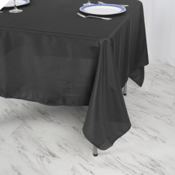 274.32cm Square Tablecloth - Black (Out of stock)