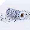 Polka Dot Tulle Roll 15.24cm x 9.14m - White with Black dots