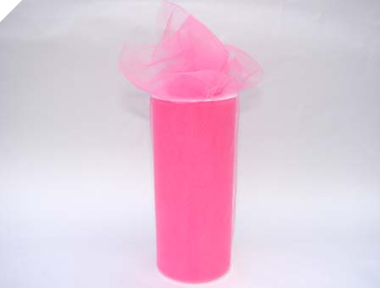 15.24cm x 91.44m Tulle Roll - Candy Pink (Out of stock)