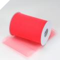 15.24cm x 91.44m Tulle Roll - Coral