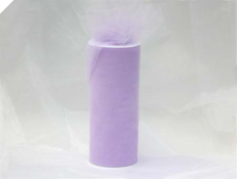 15.24cm x 22.86m Tulle Roll - Lavender