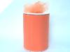 15.24cm x 91.44m Tulle Roll - Orange