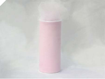 15.24cm x 22.86m Tulle Roll - Pink (Baby)