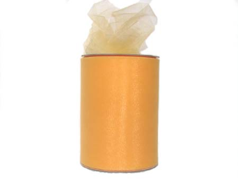 15.24cm x 91.44m Tulle Roll - Sunny/Canary Yellow