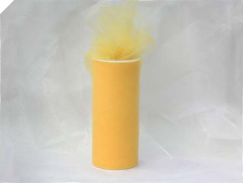 15.24cm x 22.86m Tulle Roll - Sunny/Canary Yellow