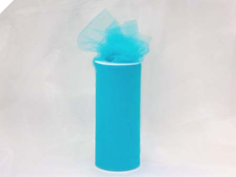 15.24cm x 22.86m Tulle Roll - Turquoise