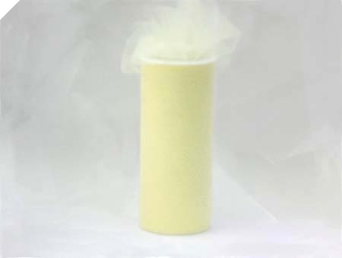 15.24cm x 22.86m Tulle Roll - Yellow