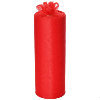 30.48cm x 91.44m Tulle Roll - Red