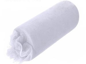 45.72cm x 91.44m Tulle Roll - White