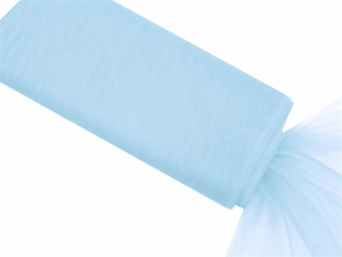 137.16cm x 36.5m Tulle Fabric Bolt - Light Blue (Out of stock)