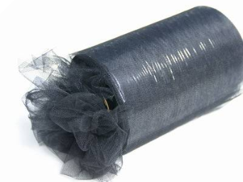 22.86cm x 91.44m Tulle Roll - Black 22.86cm x 91.44m Tulle Roll - Black