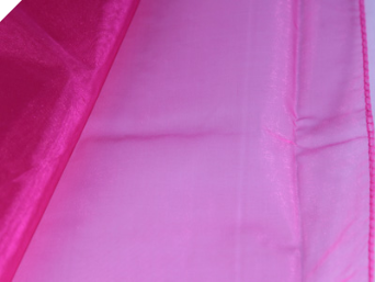 Organza wrap 147.32cm x 9.14m - Fuchsia / Hot Pink