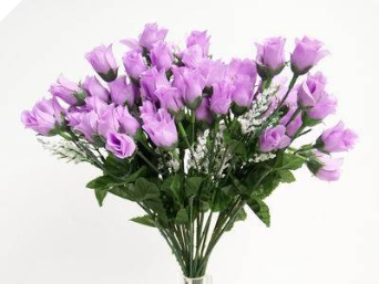 Mini Rose Buds - Lavender 1-bunch