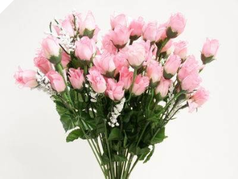 Mini Rose Buds - Pink 1-bunch