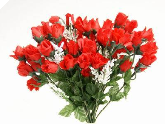 Mini Rose Buds - Red 1-bunch