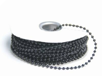 3mm String Beads-Black-21.94m (Out of stock)