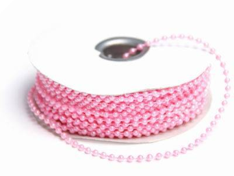 3mm String Beads-Pink-21.94m