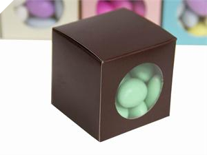 Window Cube Favour Box Chocolate-50pc
