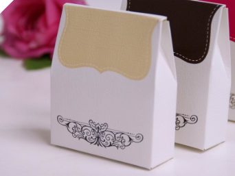 Tapestry Favour Box - Ivory x 100pc