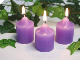 Lavender Votive Candles-12/pk