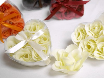 Heart Rose Soap Petals-Ivory (Out of Stock)