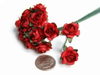 Paper Roses - Red 144/pk