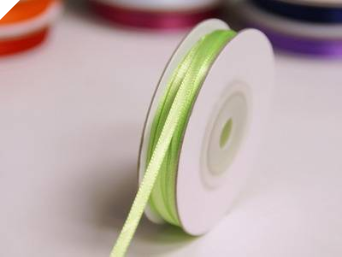 0.31 cm Satin Ribbon-Apple Green