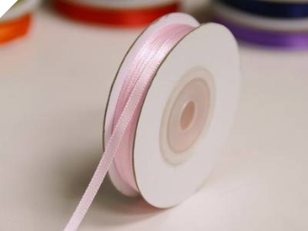 0.31 cm Satin Ribbon-Pink 91metres(Out of stock)