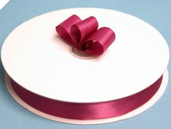 2.22 cm Satin Ribbon-Burgundy (Out of Stock)