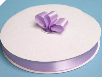 2.22 cm Satin Ribbon-Lavender