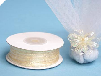 0.31 cm Pull Ribbon-Ivory (Out of stock)