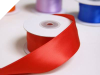3.81 cm Wired Satin Ribbon - Red