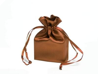 7.62 cm x 10.16 cm Chocolate Satin Bags-12/pk