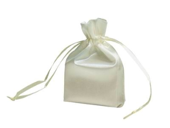 7.62 cm x 10.16 cm Ivory Satin Bags-12/pk (Out of Stock)
