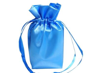 15.24 cm x 22.86 cm Baby Blue Satin Bags-12/pk