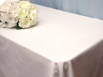 Tablecloth - Rectangle - 228.60cm x 396.24cm - Black or White