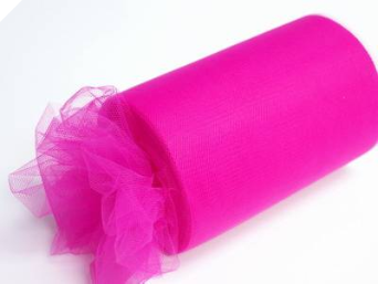 22.86cm x 91.44m Tulle Roll - Fuchsia 22.86cm x 91.44m Tulle Roll - Fuchsia
