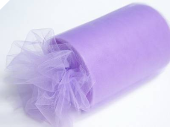 22.86cm x 91.44m Tulle Roll - Lavender