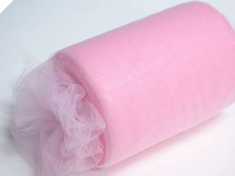22.86cm x 91.44m Tulle Roll - Pink (Out of Stock)