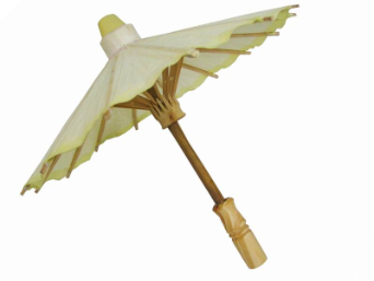 50.80cm Ivory Paper Parasol / Umbrella
