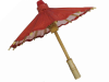71.12cm Red Paper Parasol / Umbrella