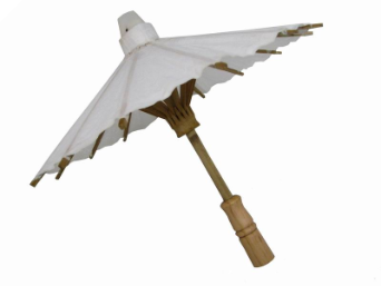 50.80cm White Paper Parasol / Umbrella