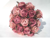 Silk Rose Bud Bouquet - Burgundy